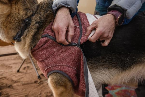Ruffwear Hemp Hound Sweater Fired Brick Gr. XXS Ruffwear Hemp Hound Sweater Fired Brick Gr. XXS